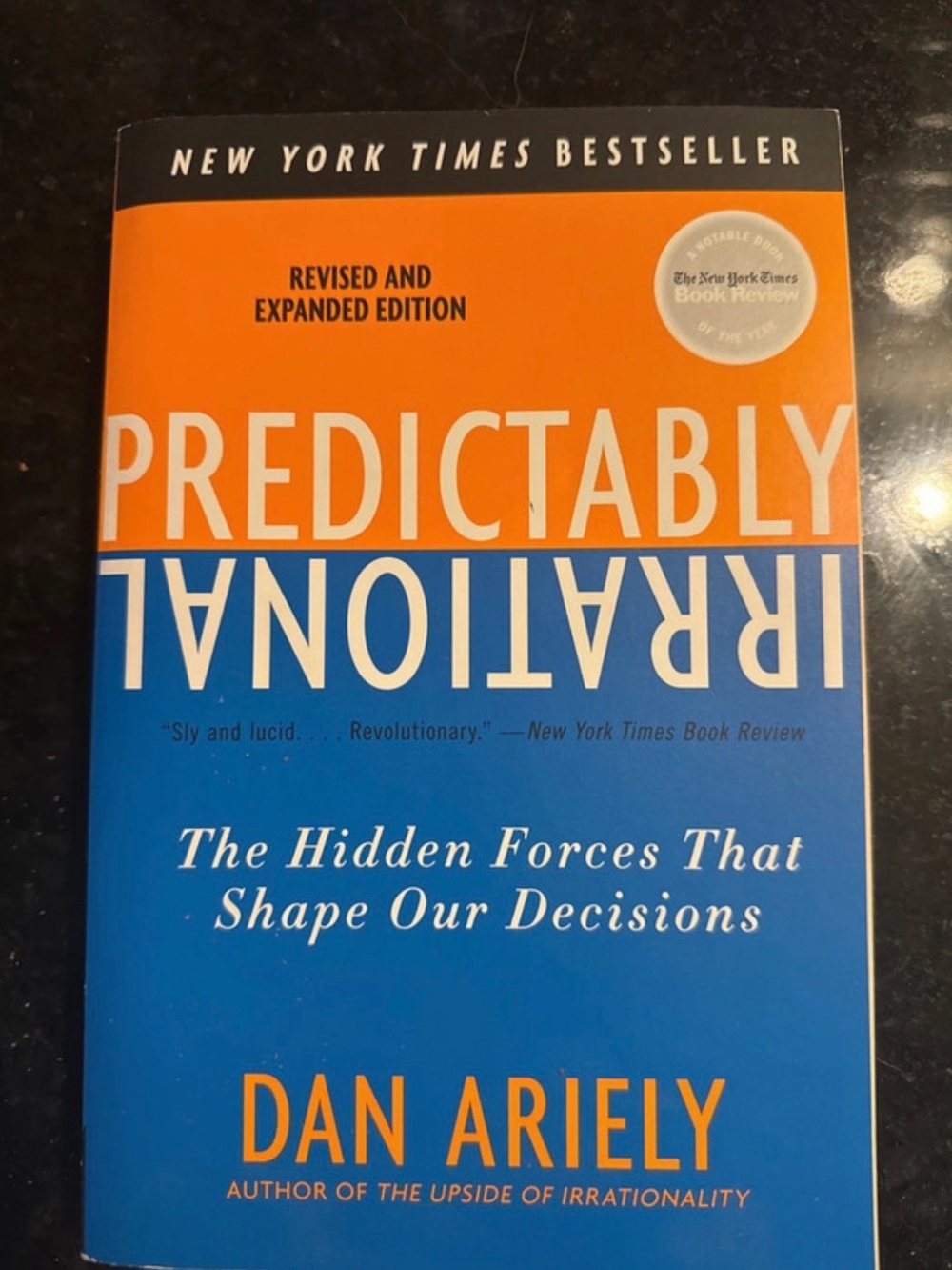 Predictably Irrational by Dan Ariely - Orange & Blue Paperback